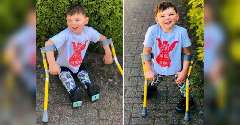 Общество: Пройдя на протезах 10 км, 5-летний британец собрал полтора миллиона долларов, чтобы отблагодарить врачей