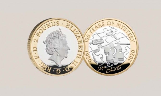 Общество: В Великобритании выпустили монеты к столетию первого романа Агаты Кристи