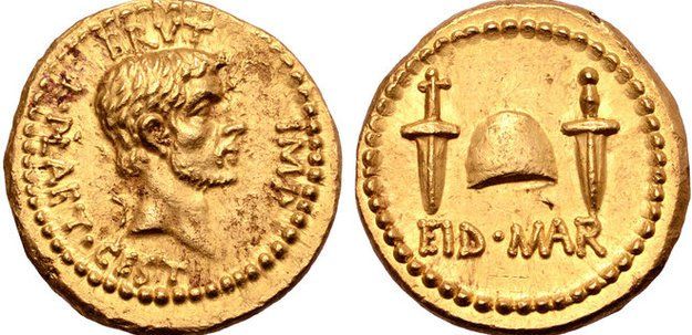 Общество: В Лондоне выставят на аукцион древнюю монету, что прославляет убийцу Цезаря