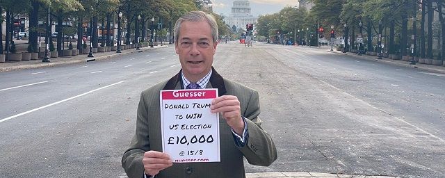 Общество: Лидер партии Brexit поставил 10 тысяч фунтов на победу Трампа