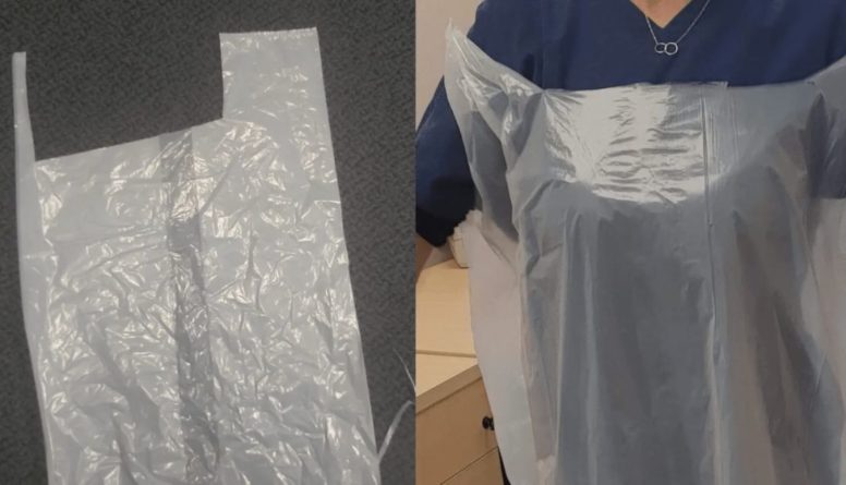 Общество: В Великобритании врачей одели в мусорные пакеты для защиты от коронавируса