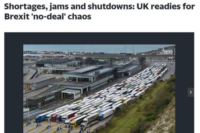 Общество: Дефицит, пробки и отключения: Великобритания приготовилась к Brexit без сделки