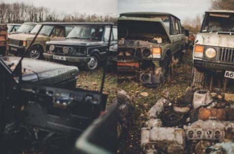 Общество: В Великобритании обнаружили настоящее кладбище внедорожников Range Rover (ФОТО)