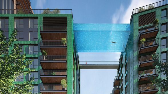 Общество: В Лондоне открылся первый в мире небесный бассейн