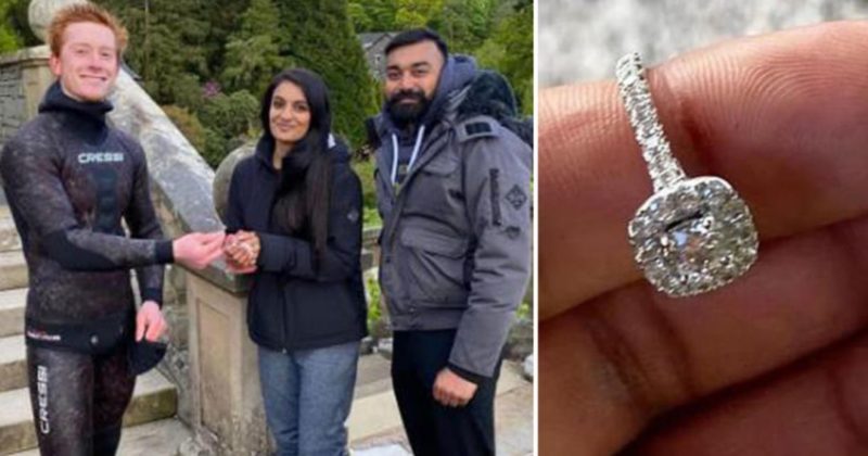 Общество: Дайвер нашел помолвочное кольцо на дне самого большого озера Британии