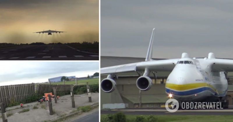 Общество: Ан-225 Мрия - самолет сдул ограждение аэродрома в Британии
