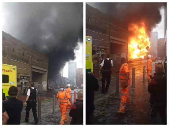 Общество: В центре Лондона на станции метро прогремел мощный взрыв: видео