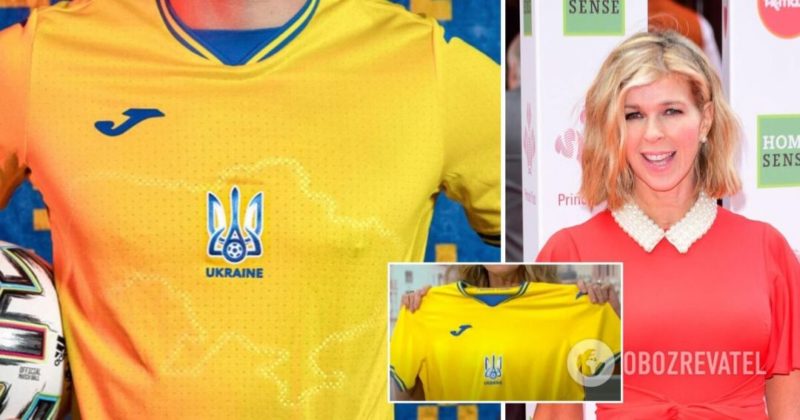 Общество: В Британии телеведущая сравнила карту Украины на форме сборной с "грязным пятном"