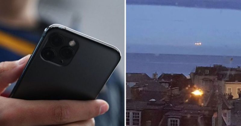 Общество: В Британии студент снял НЛО в ночном небе - фото