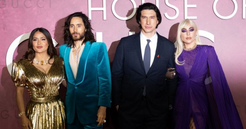 Общество: Сальма Хайек, Джаред Лето, Адам Драйвер и Леди Гага блистали на премьере "Дома Гуччи" в Лондоне